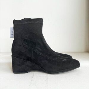 Aerosoles Anouk Faux Suede Wedge Sock Booties Comfort 8.5M